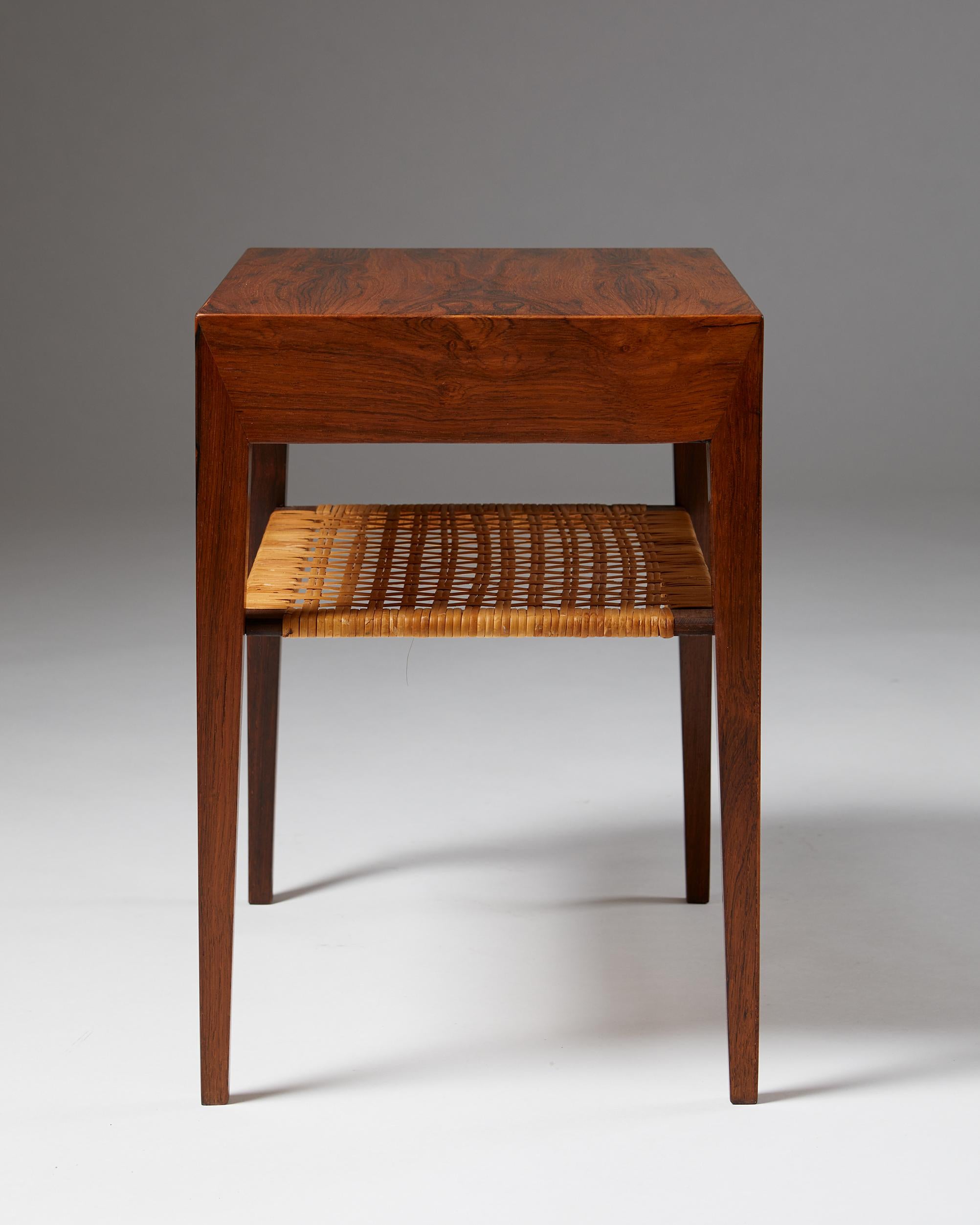 Side Table Designed by Severin Hansen for Haslev Mobelfrabrik, Denmark, 1950s In Good Condition In Stockholm, SE