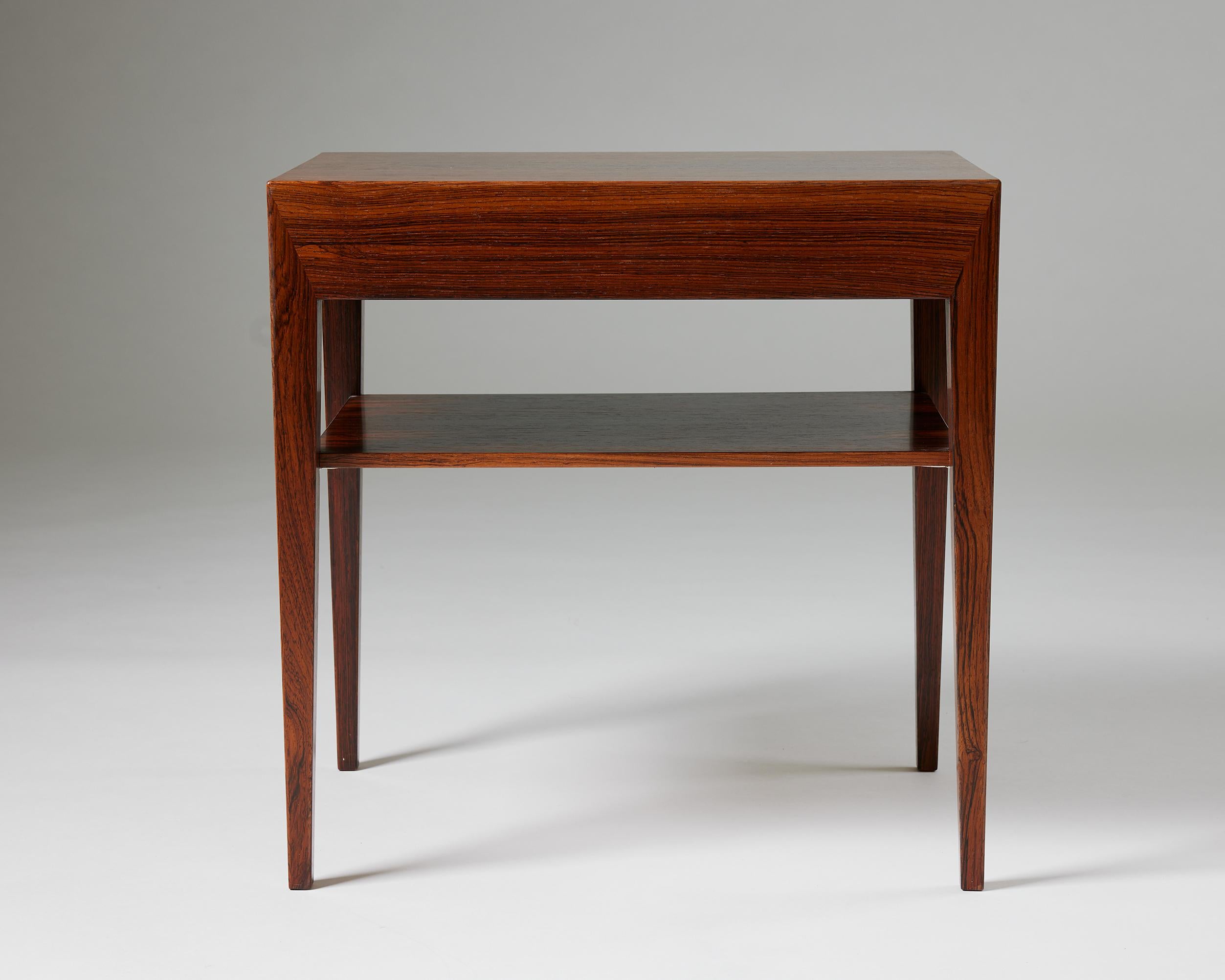Danish Side Table Designed by Severin Hansen Jr. for Haslev Möbelsnedkeri, Denmark For Sale
