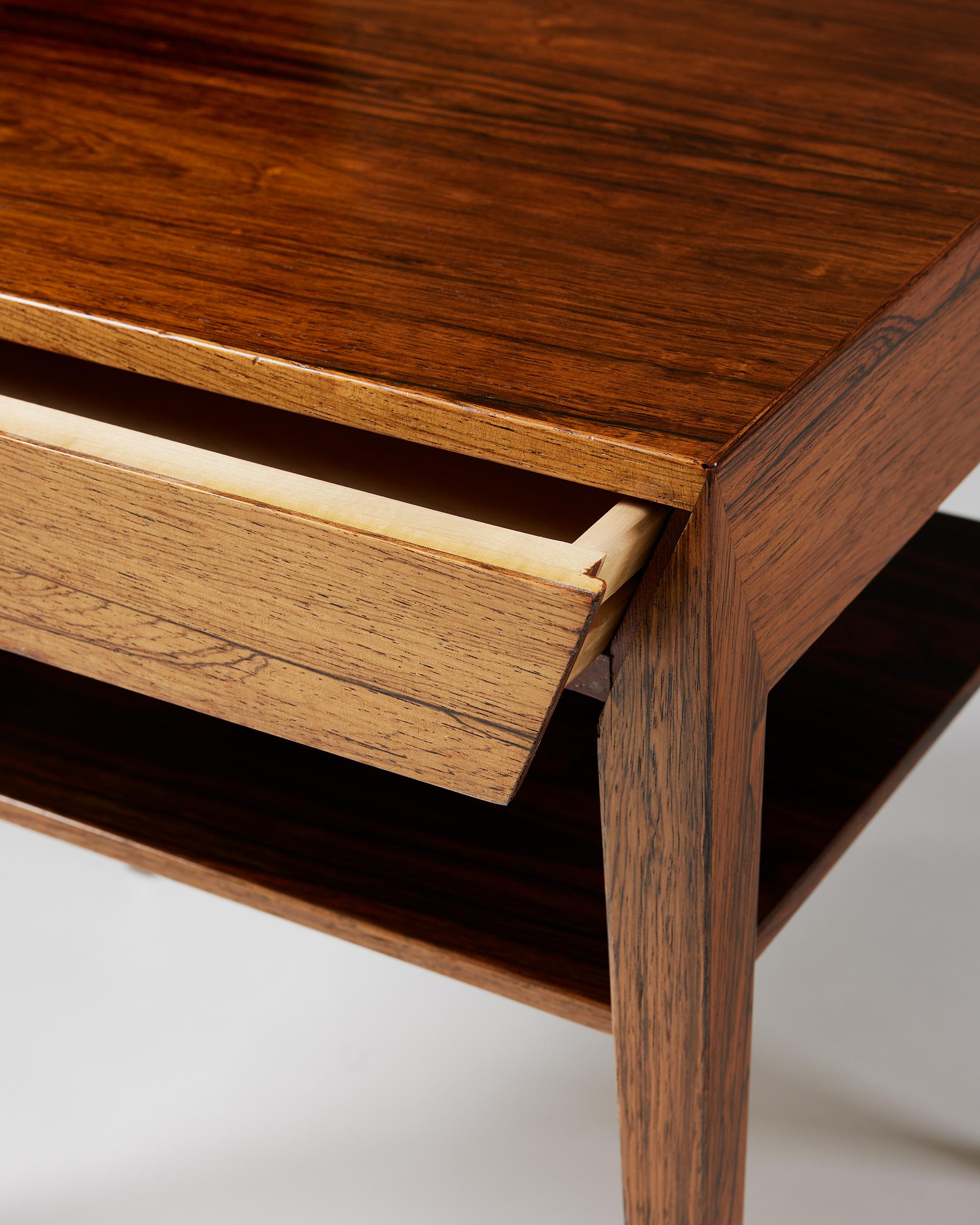 Side Table Designed by Severin Hansen Jr. for Haslev Möbelsnedkeri, Denmark For Sale 1