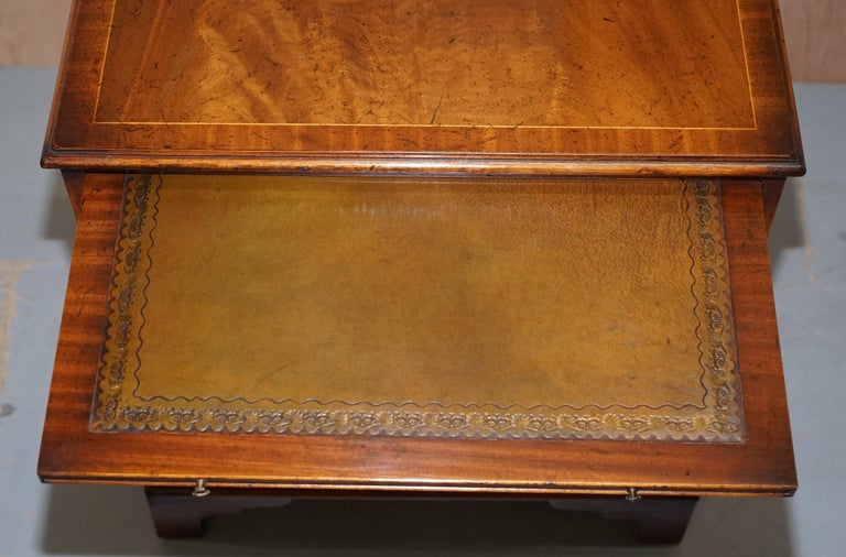 Side Table Drinks Chest of Drawers with Bachelors Leather