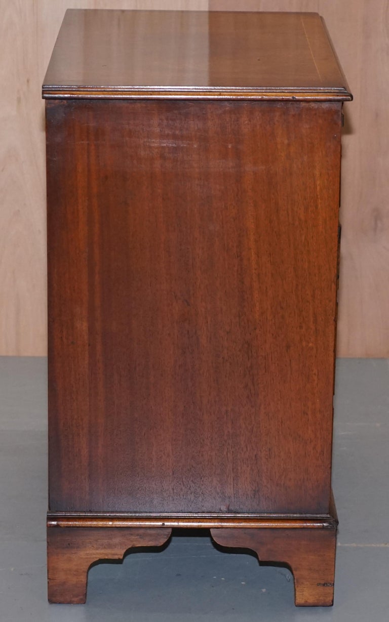 Side Table Drinks Chest of Drawers with Bachelors Leather