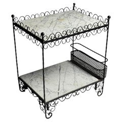 Side table / drinks table in marble