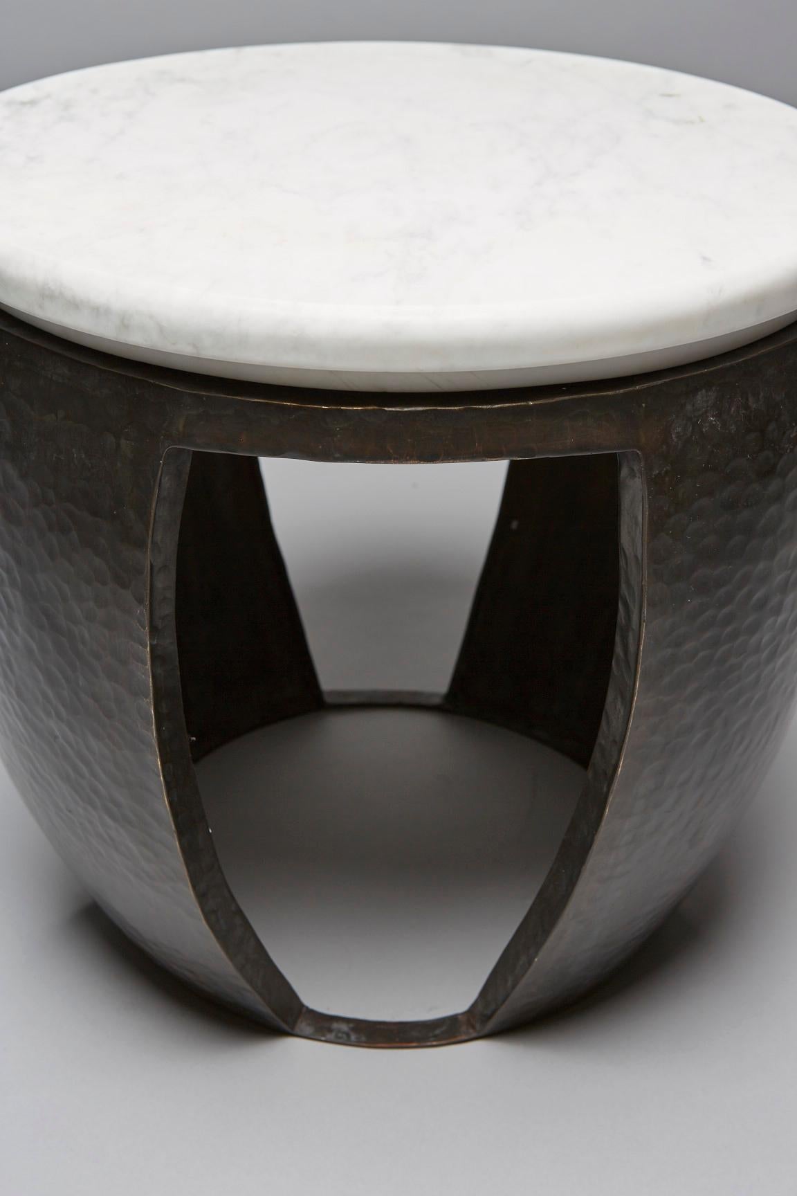 Contemporary Side Table, Drum by Reda Amalou Design For Sale