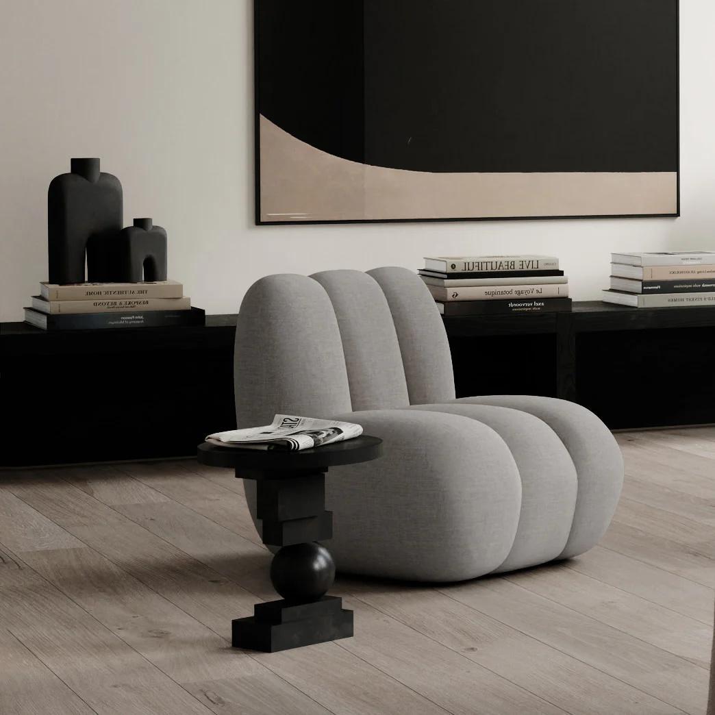 Table d'appoint, bout de canapé, modèle d'artiste, œuvre contemporaine, 21e siècle. en vente 3