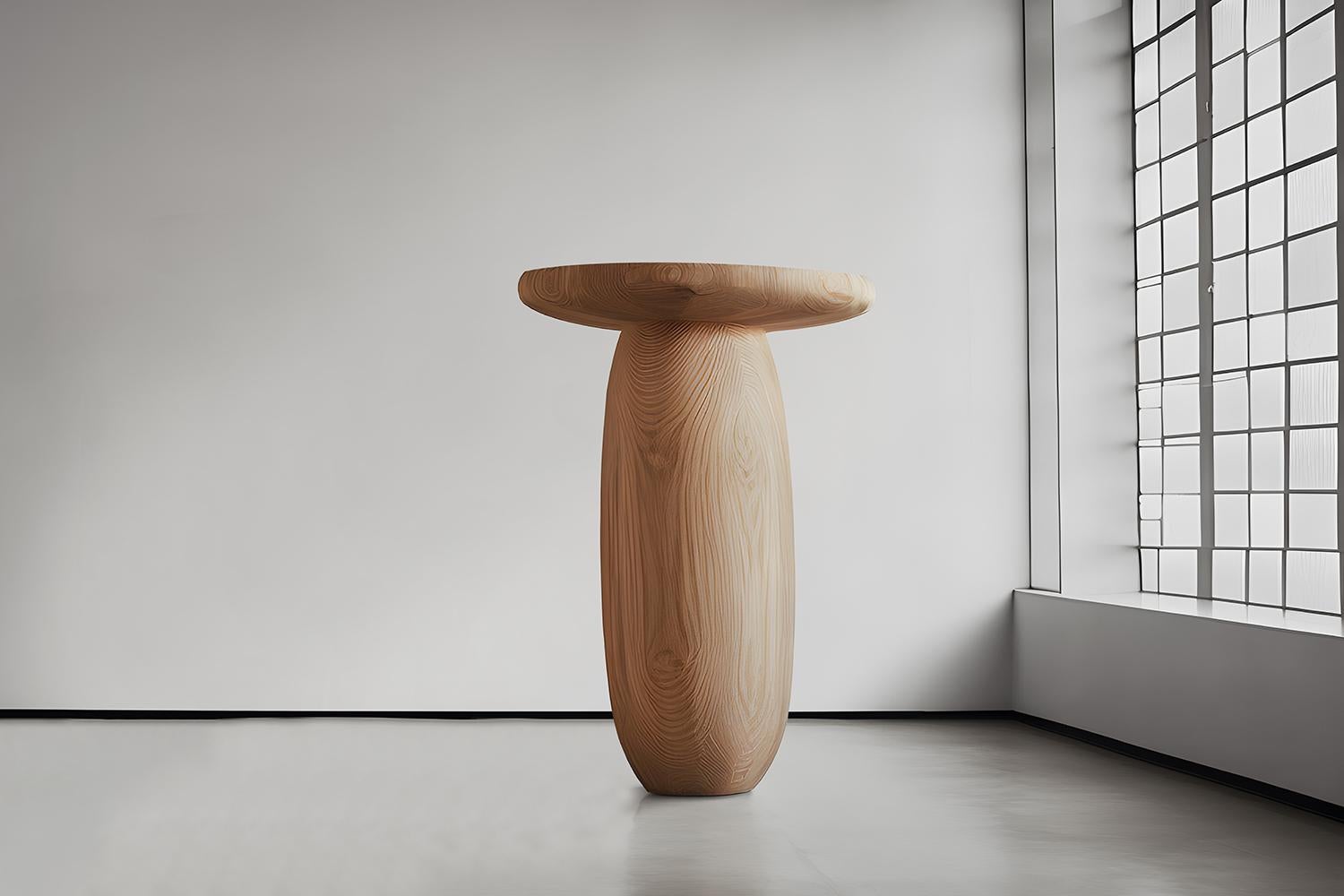 Scandinavian Modern Side Table, End Table or Plinths Samu, Made of Solid Wood by Nono For Sale