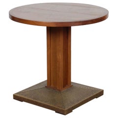 Side table/end table, wood and metal, 20th century