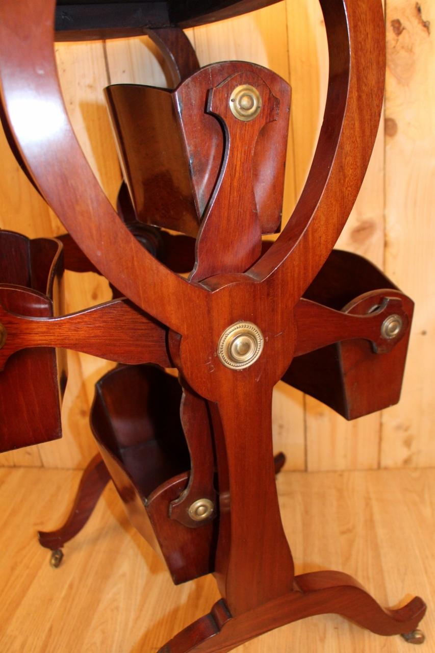 Side Table, English, Magazine Holder For Sale 2