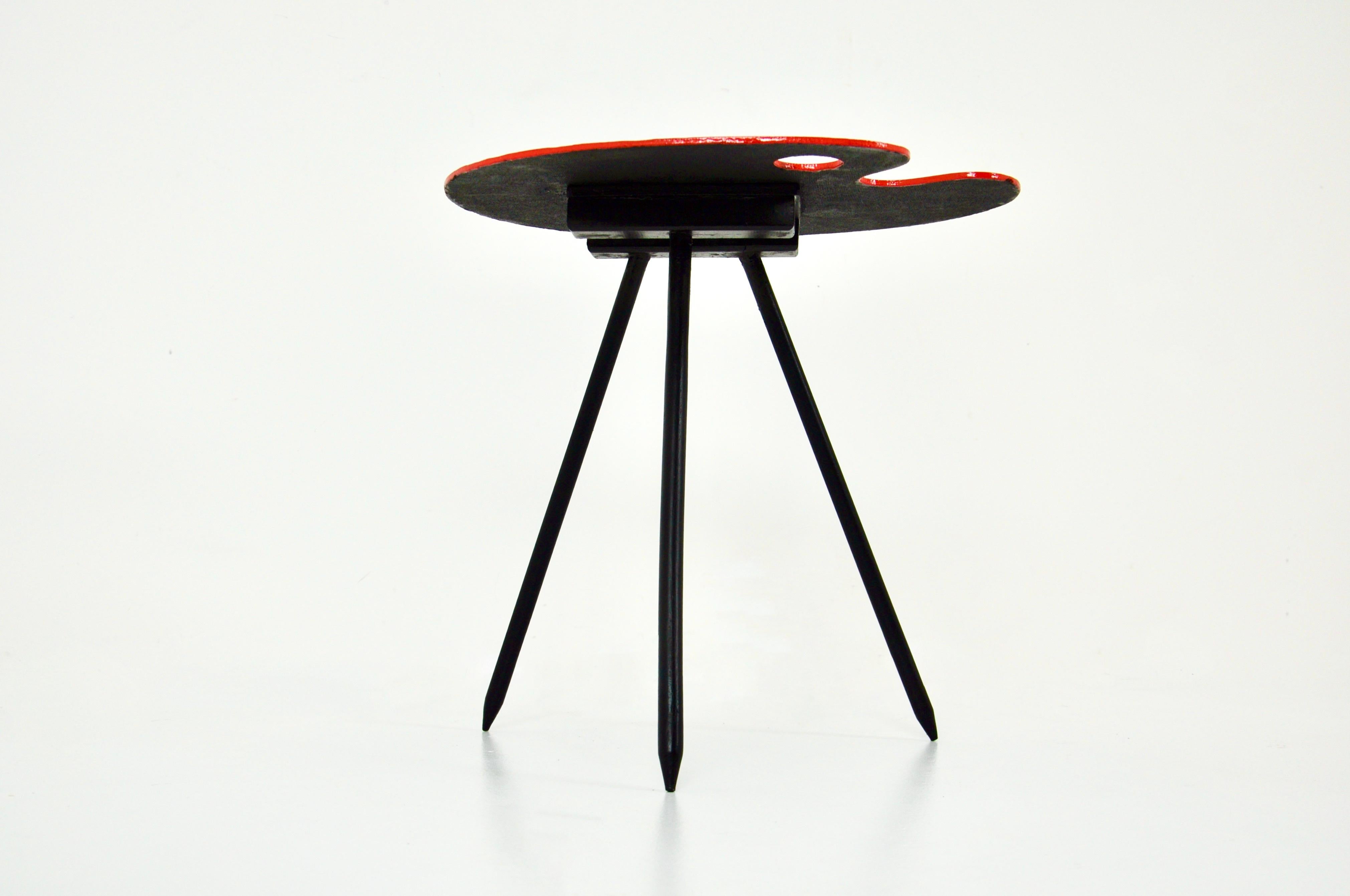 Table d'appoint Exposition 1958 de Lucien De Roeck pour Bois Manu en vente 1