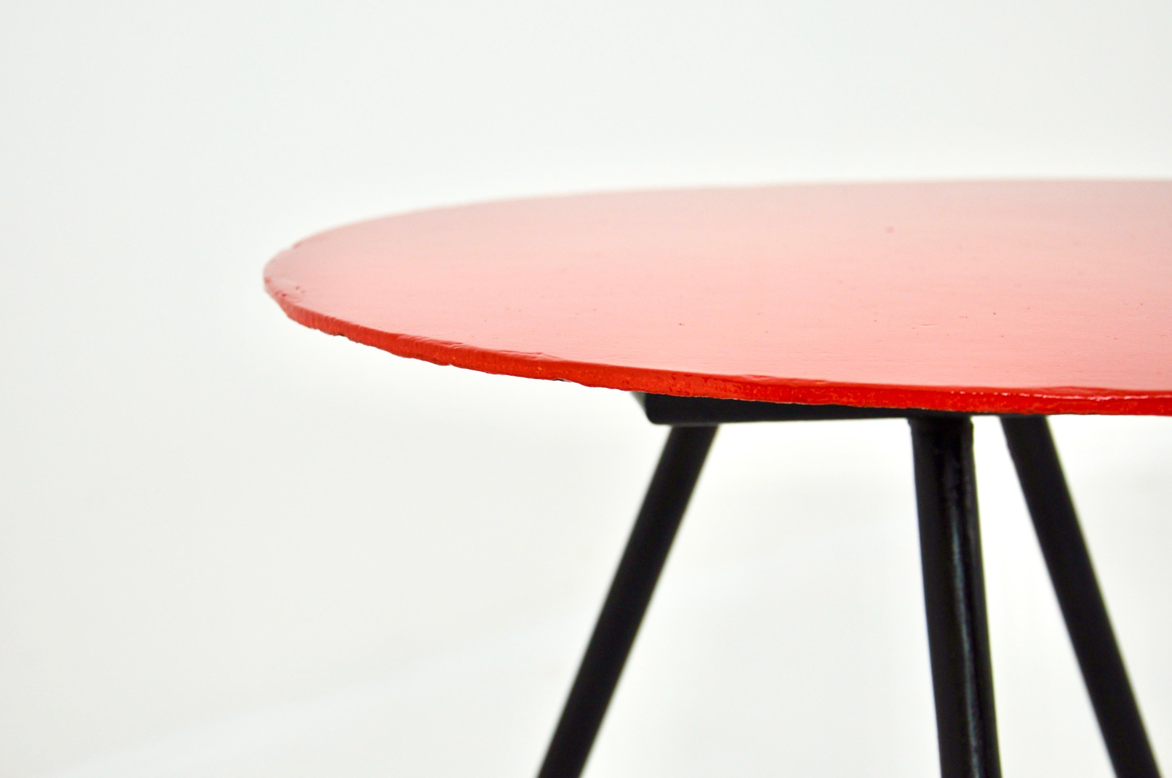Table d'appoint Exposition 1958 de Lucien De Roeck pour Bois Manu en vente 2