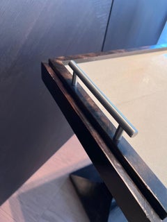 Art Deco Side Table in Shagreen Stingray, Parchment Finish, 1990