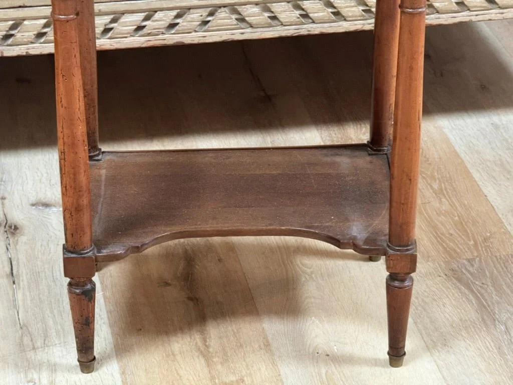 Side Table, French Directoire Marble-Top Circa 1800 For Sale 3