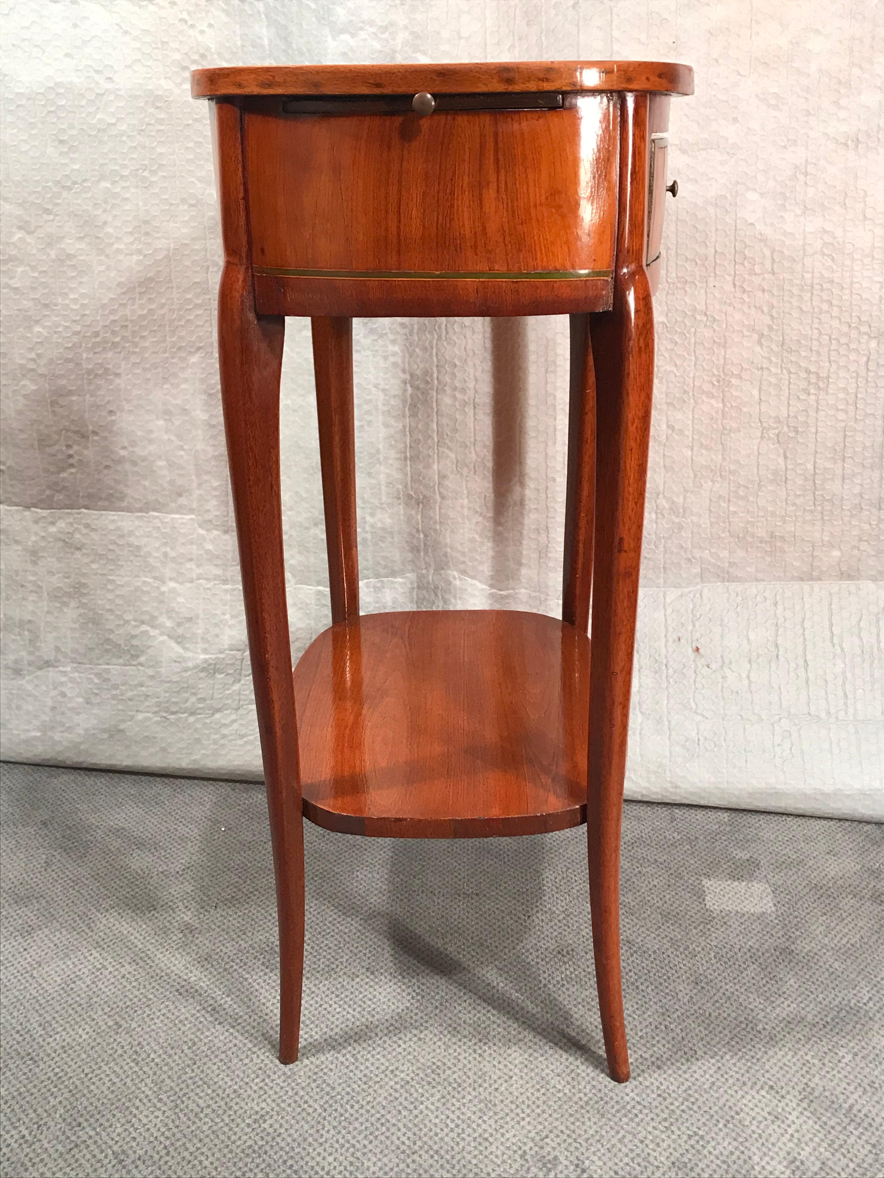 Mahogany Side Table, French Restauration Style, 1820