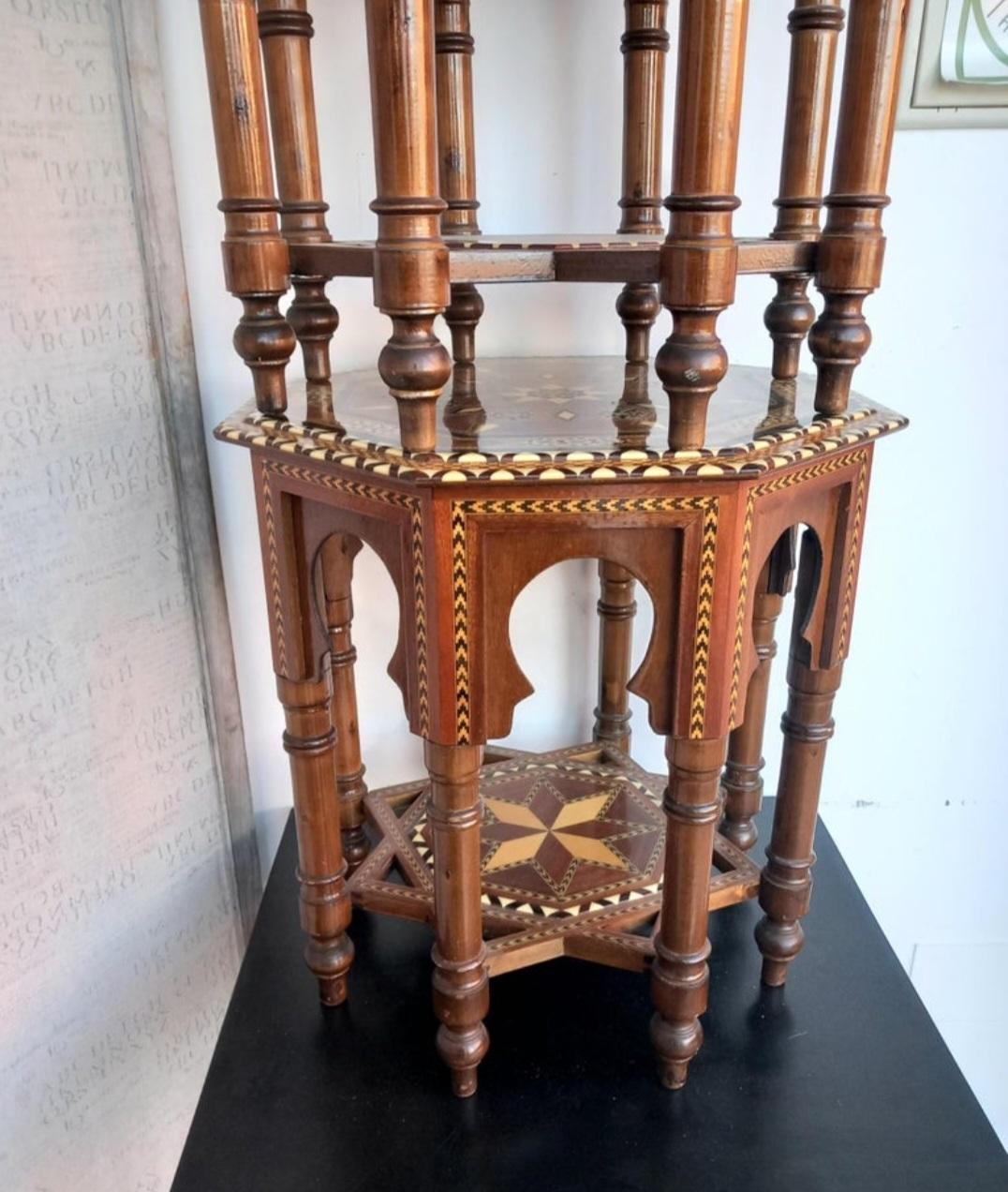 Table basse espagnole  Wood Wood Multicolore 20ème siècle en vente 8