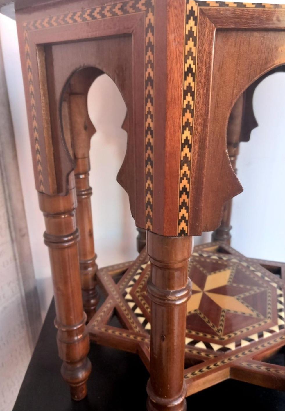 Bois Table basse espagnole  Wood Wood Multicolore 20ème siècle en vente