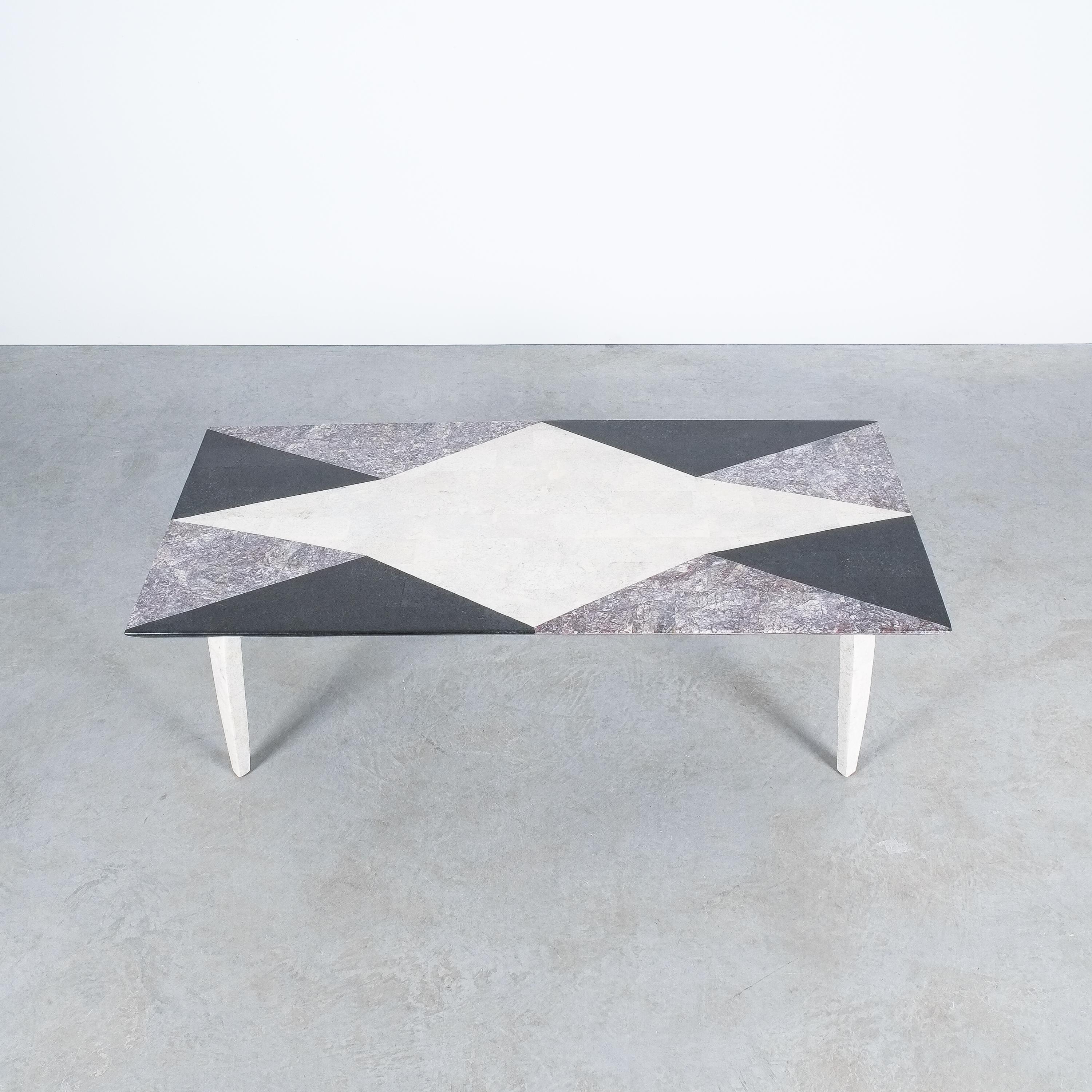 Austrian Side Table from Mosaic Marble Tiles, Italy, circa 1970 For Sale
