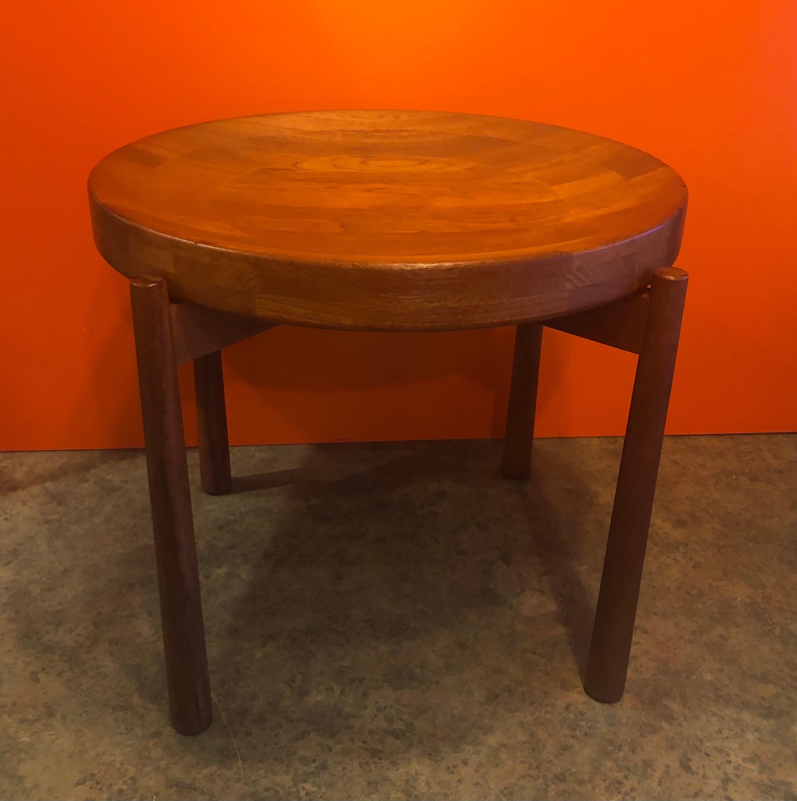 Teak Side Table or Fruit Bowl Attributed to Jens Harald Quistgaard for DUX of Sweden For Sale