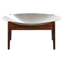 Side Table / Fruit Bowl in Rosewood and Steel by Kristian Solmer Vedel, 1963