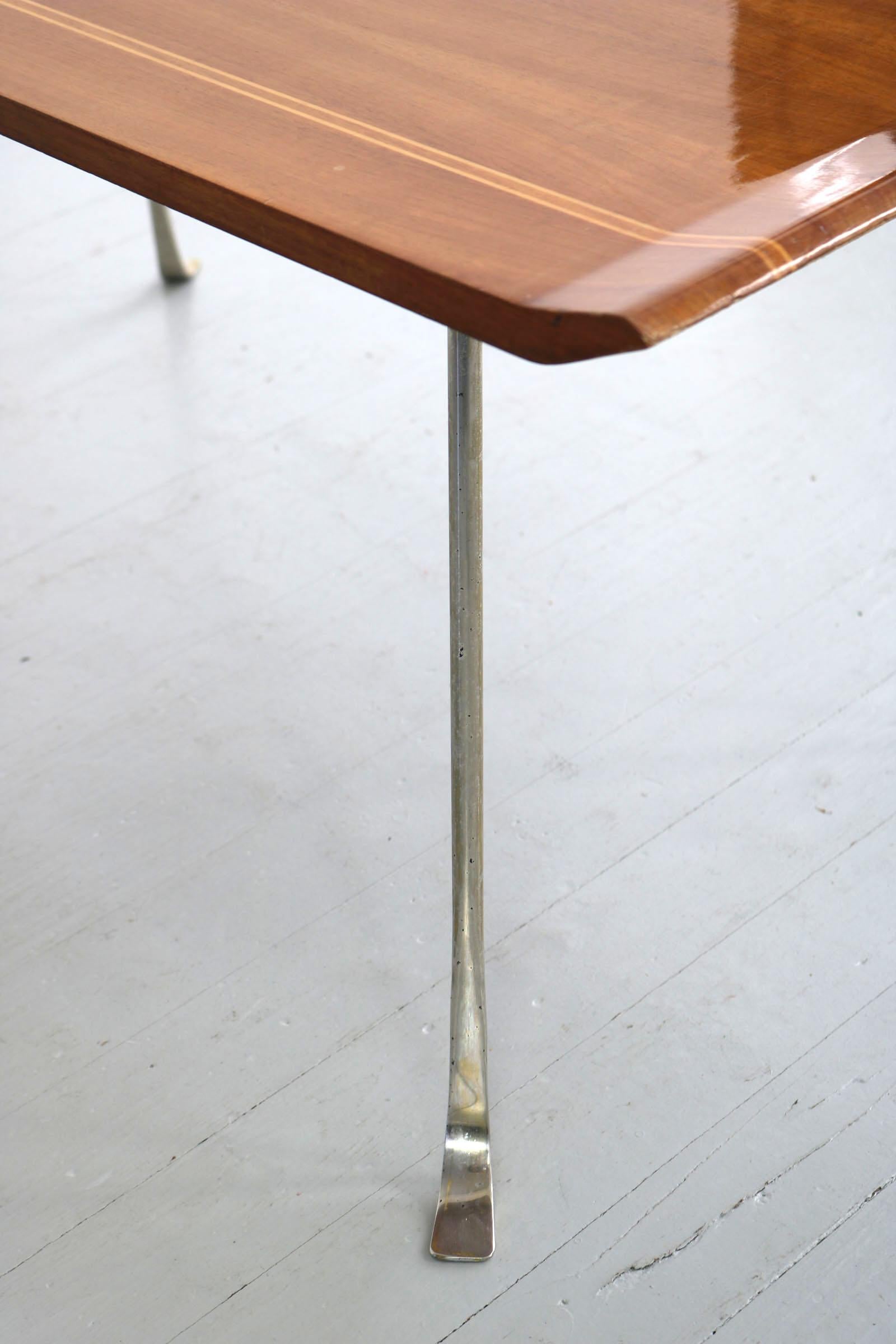 German Wooden Side Table, 1950s For Sale 4