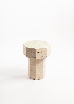 Side table Gisèle in Green Onyx by Studio Gaïa