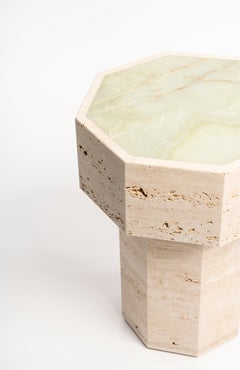 Beistelltisch Gisèle aus grünem Onyx von Studio Gaïa