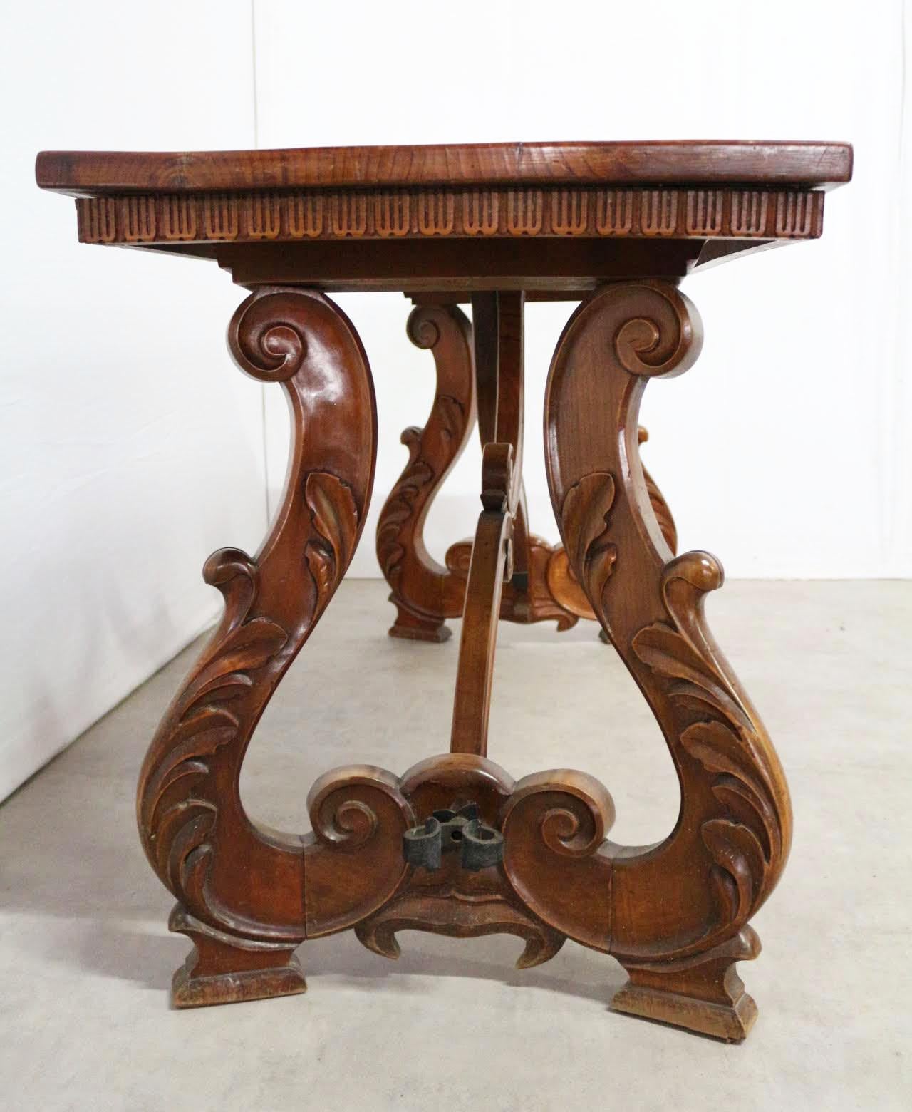 colonial carved side table