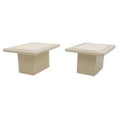 Side Table in Brass and Bone Attr to Enrique Garcel 80s