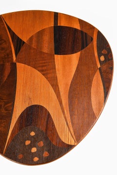 Beistelltisch aus Messing, Lack und Holz von Bodafors Möbelfabrik, 1960er Jahre