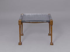 Side table in cast bronze, Lothar Klute