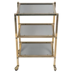 Tavolino in acciaio cromato, 1960-1970 Design/One.