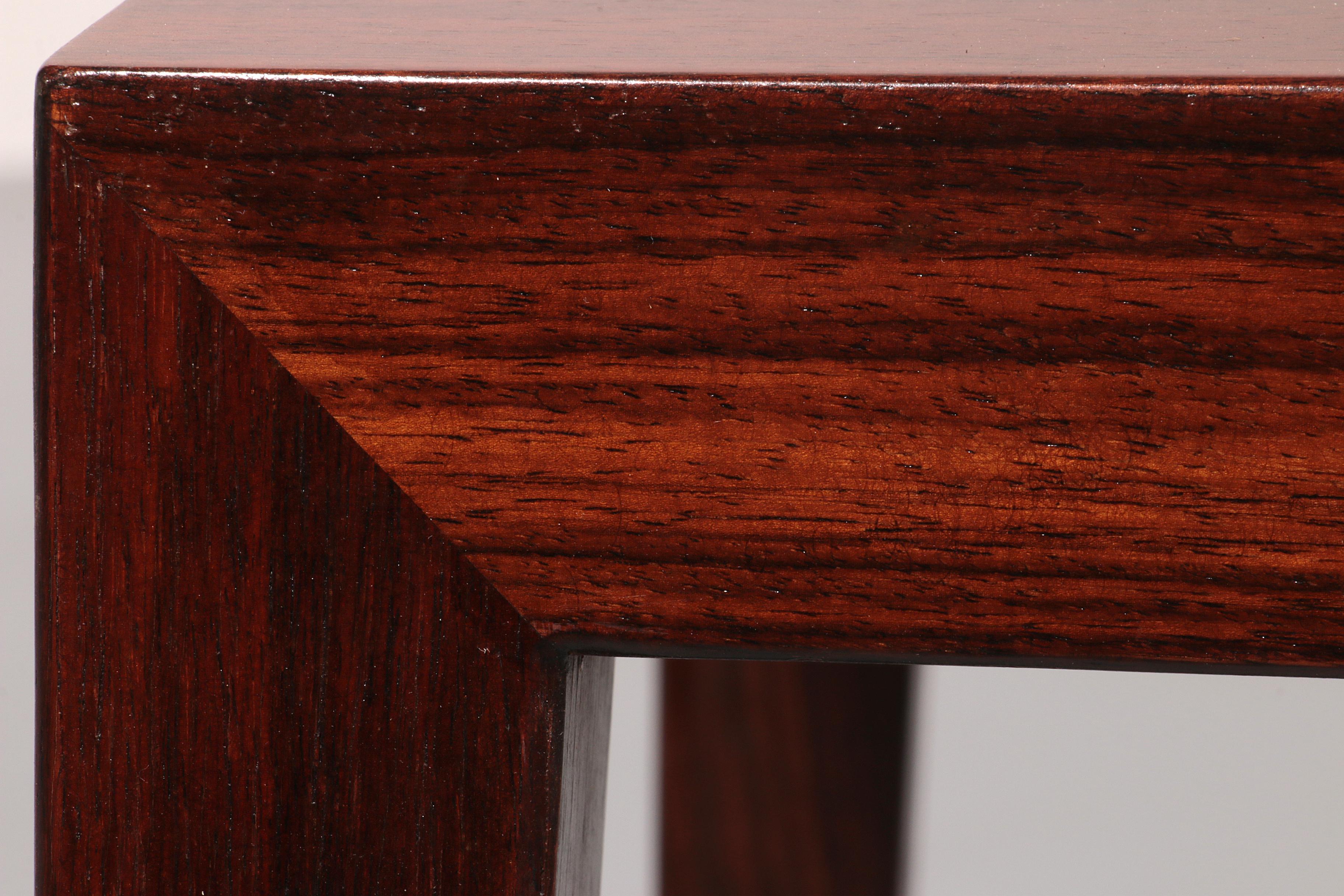 Side Table in Darkwood by Severin Hansen for Haslev Møbelsnedkeri, 1950s For Sale 2