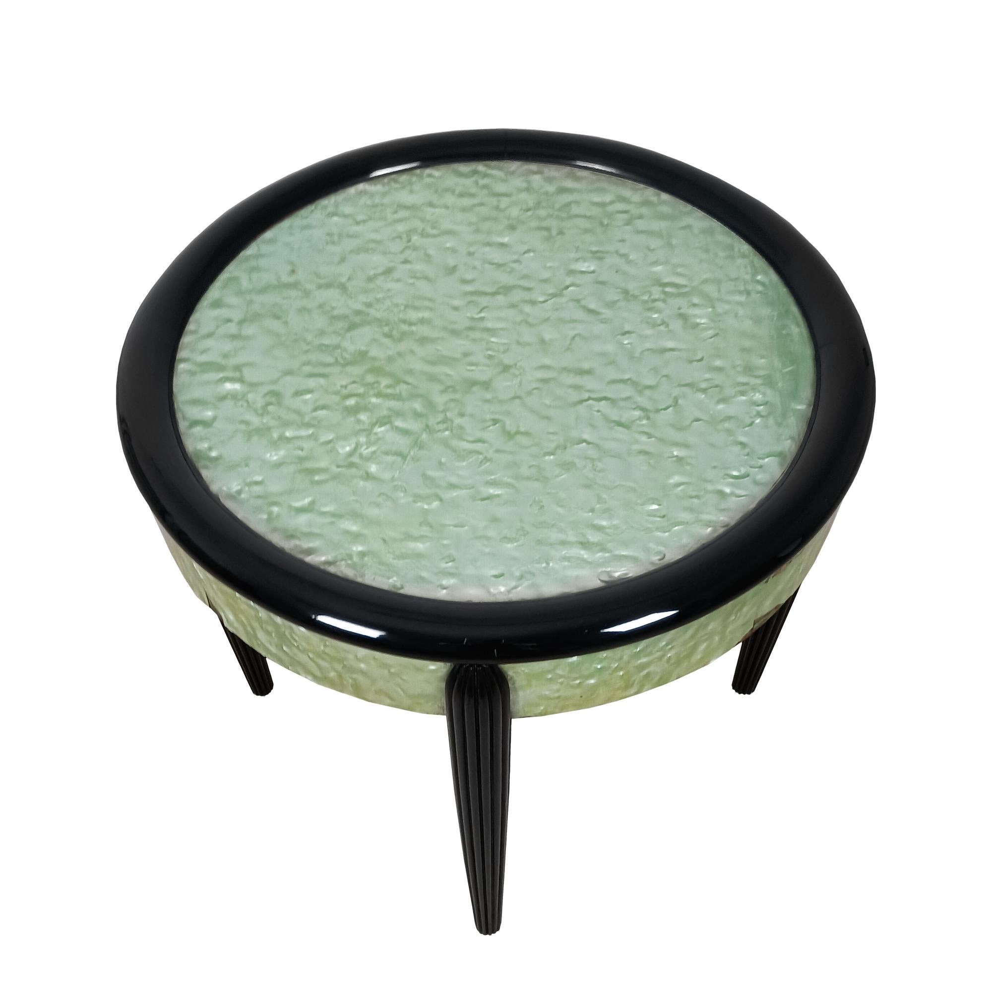 French Side table in green celluloid – France 1925 For Sale