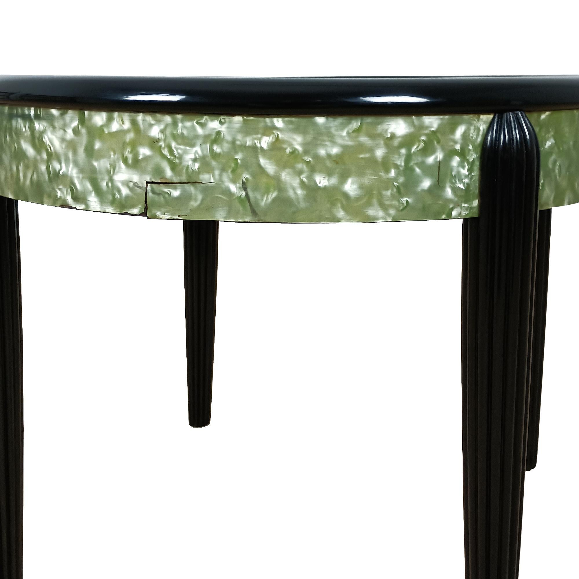Early 20th Century Side table in green celluloid – France 1925 For Sale