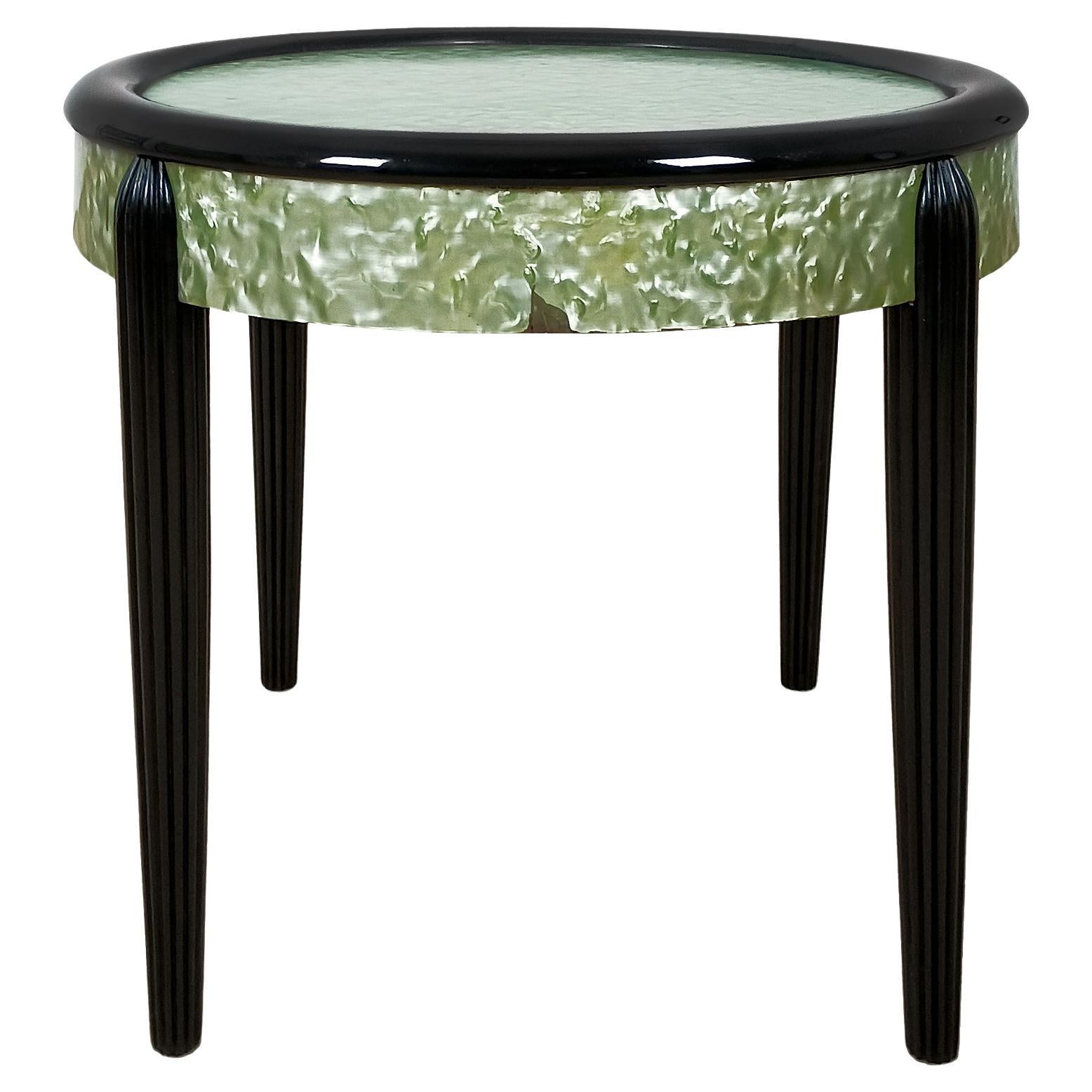 Side table in green celluloid – France 1925