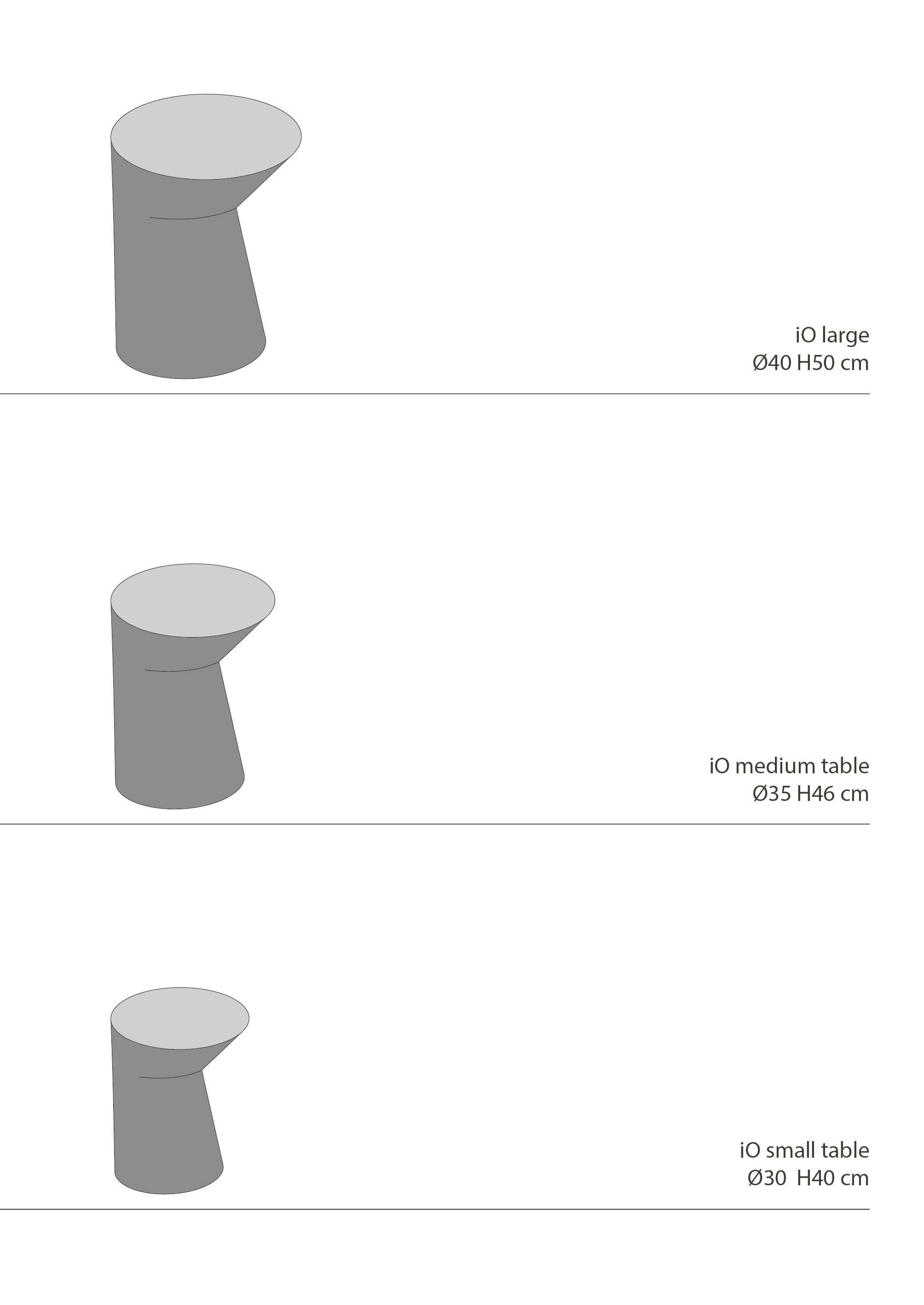 XXIe siècle et contemporain Table d'appoint en marbre gris Orobico, Io Small by Adolfo Abejon en vente