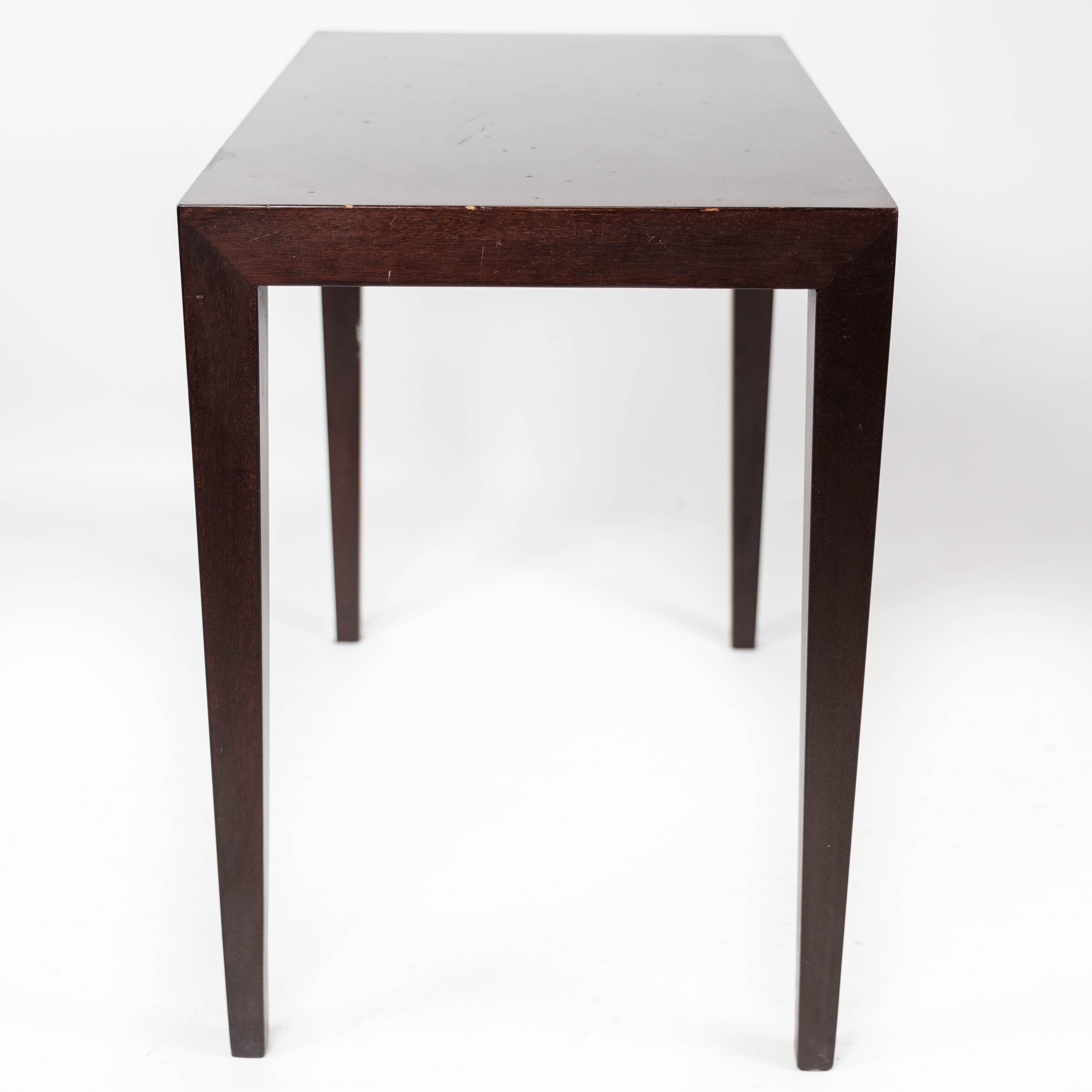 Mid-20th Century Side Table in Mahogany Designed by Severin Hansen for Haslev Furniture, 1960s For Sale