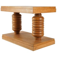 Side Table in Oak by Charles Dudouyt