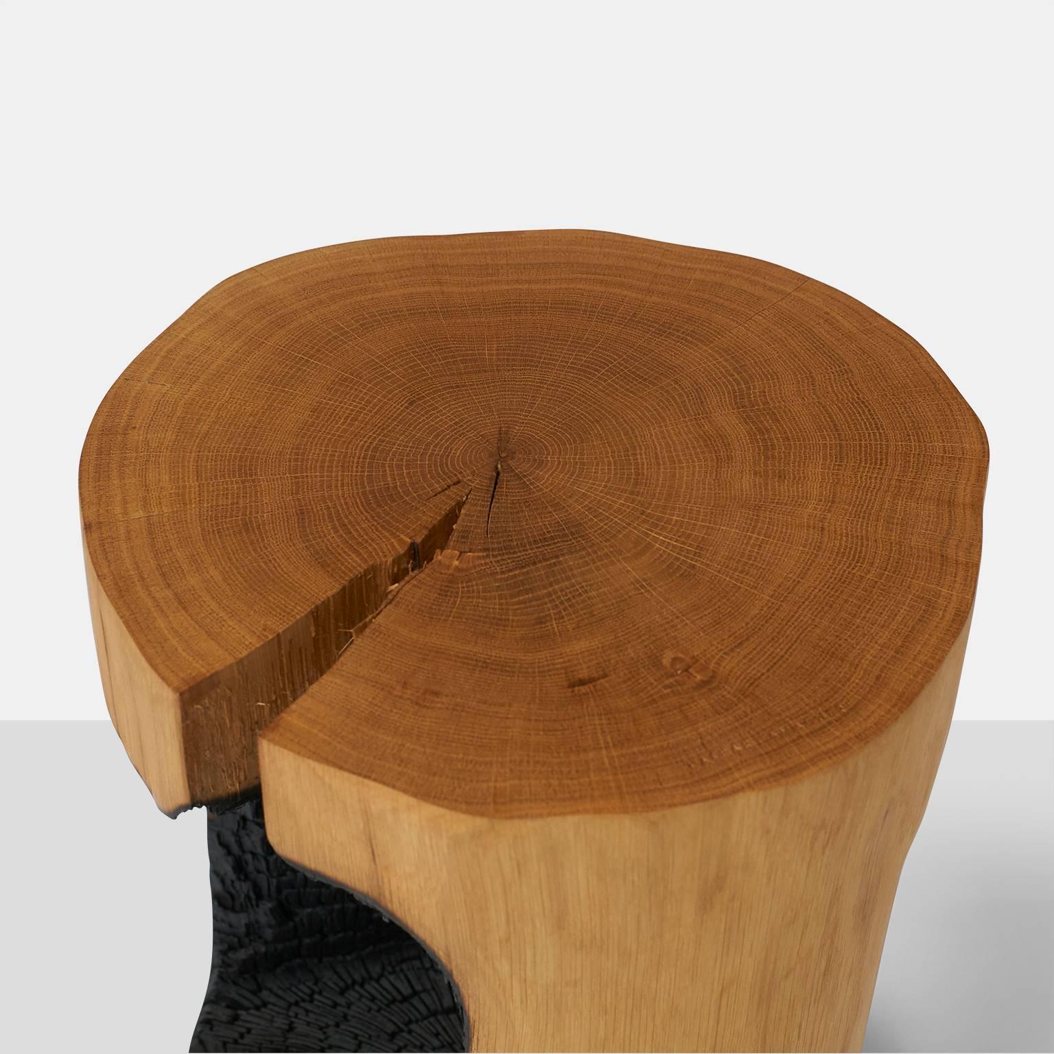 Dutch Side Table in Oak by Kaspar Hamacher