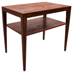 Side Table in Oak by Severin Hansen for Haslev Furniture Factory, 1960s