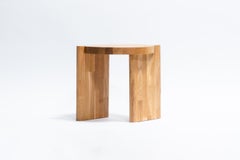 Shift Side Table by Studio Yann Gandon in Solid Oak