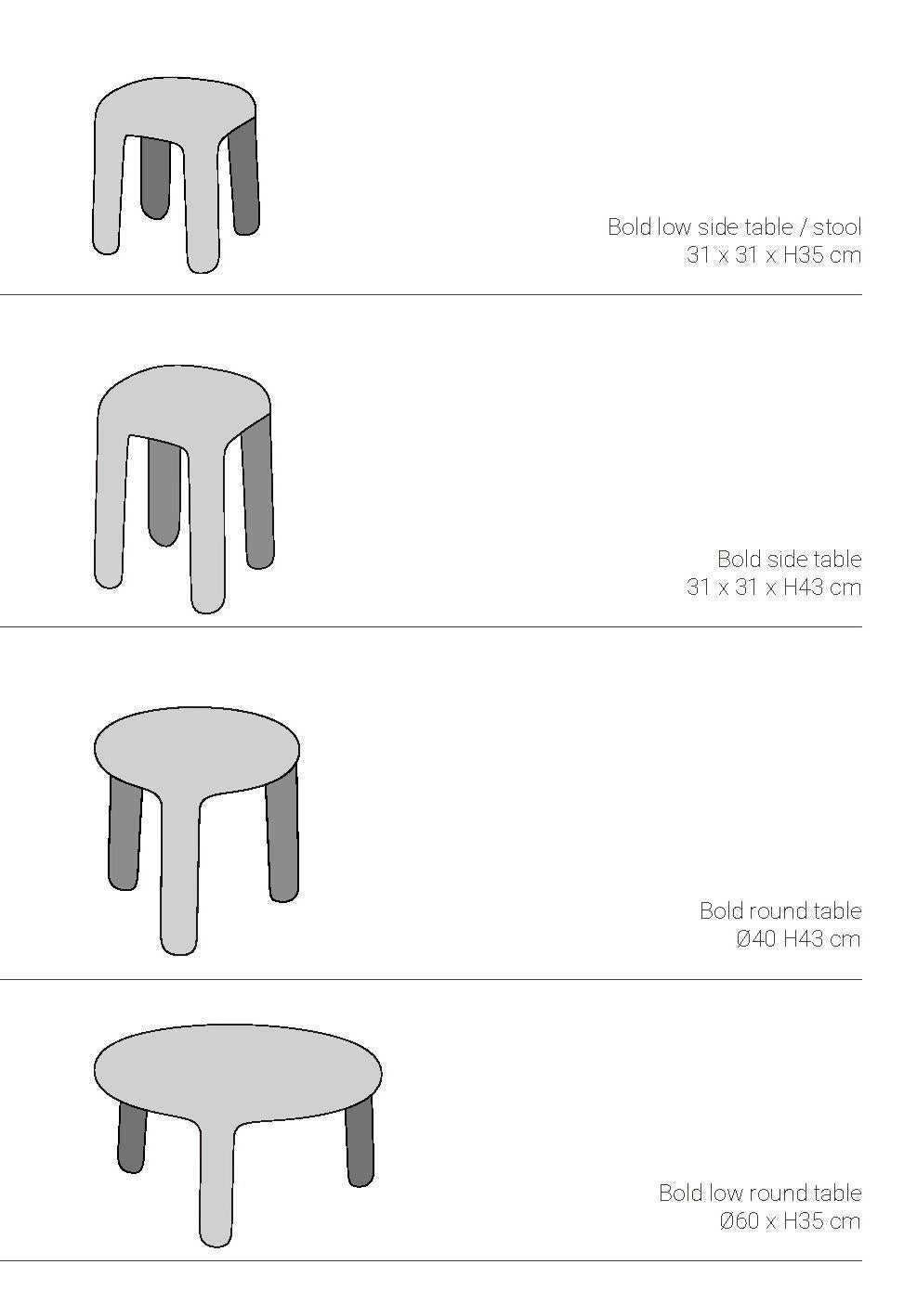 Marble contemporary Side Table / stool in Gray Orobico marble, Bold side table For Sale