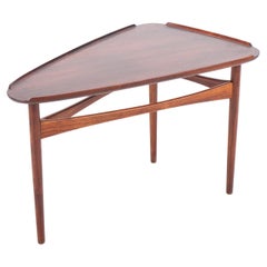 Side Table in Rosewood by Cabinetmaker Peder Pedersen, Made in Denmark, 1960s