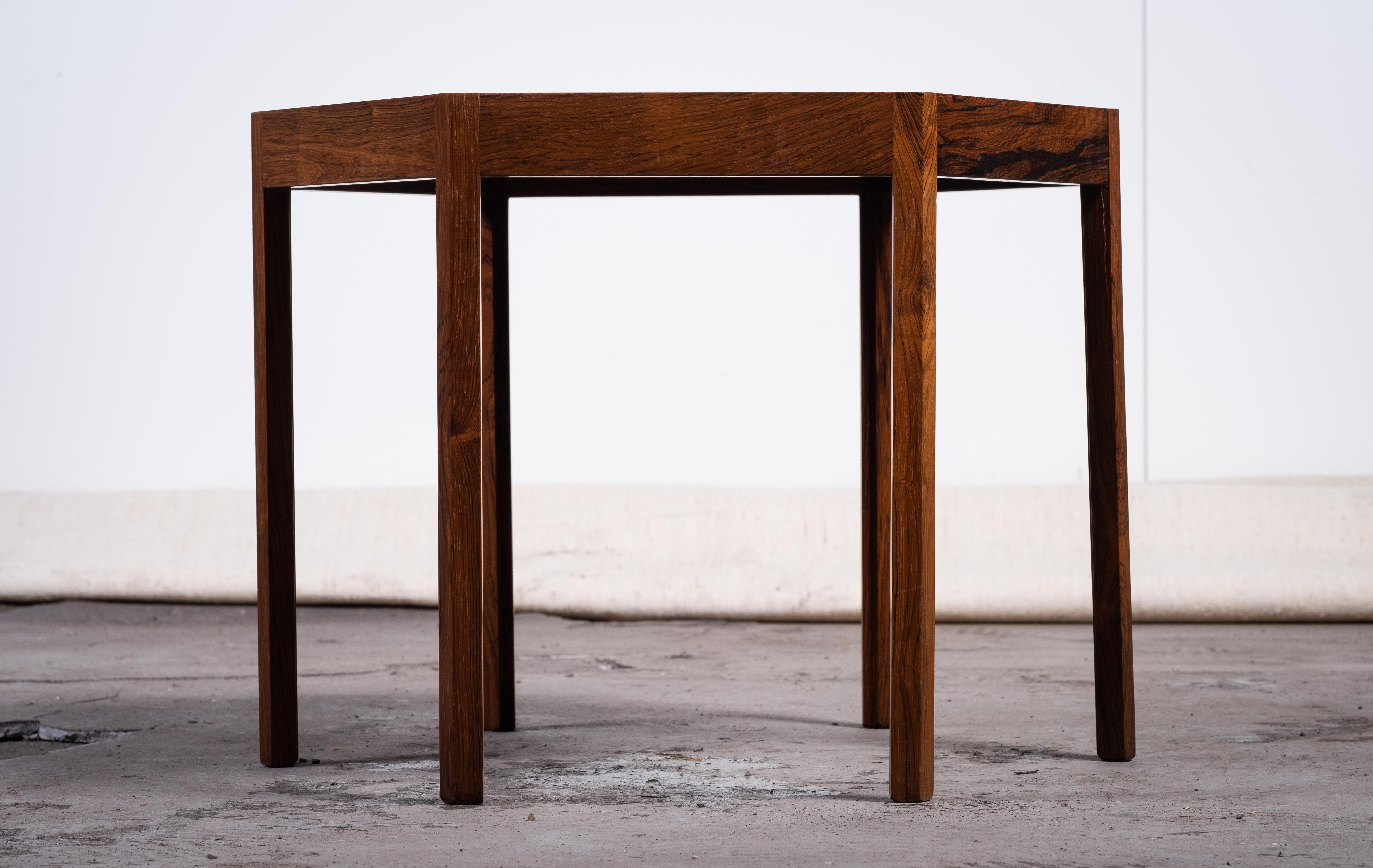 Mesa auxiliar de palisandro de Hans Kristiansen Andersen, años 60 mediados del siglo XX en venta