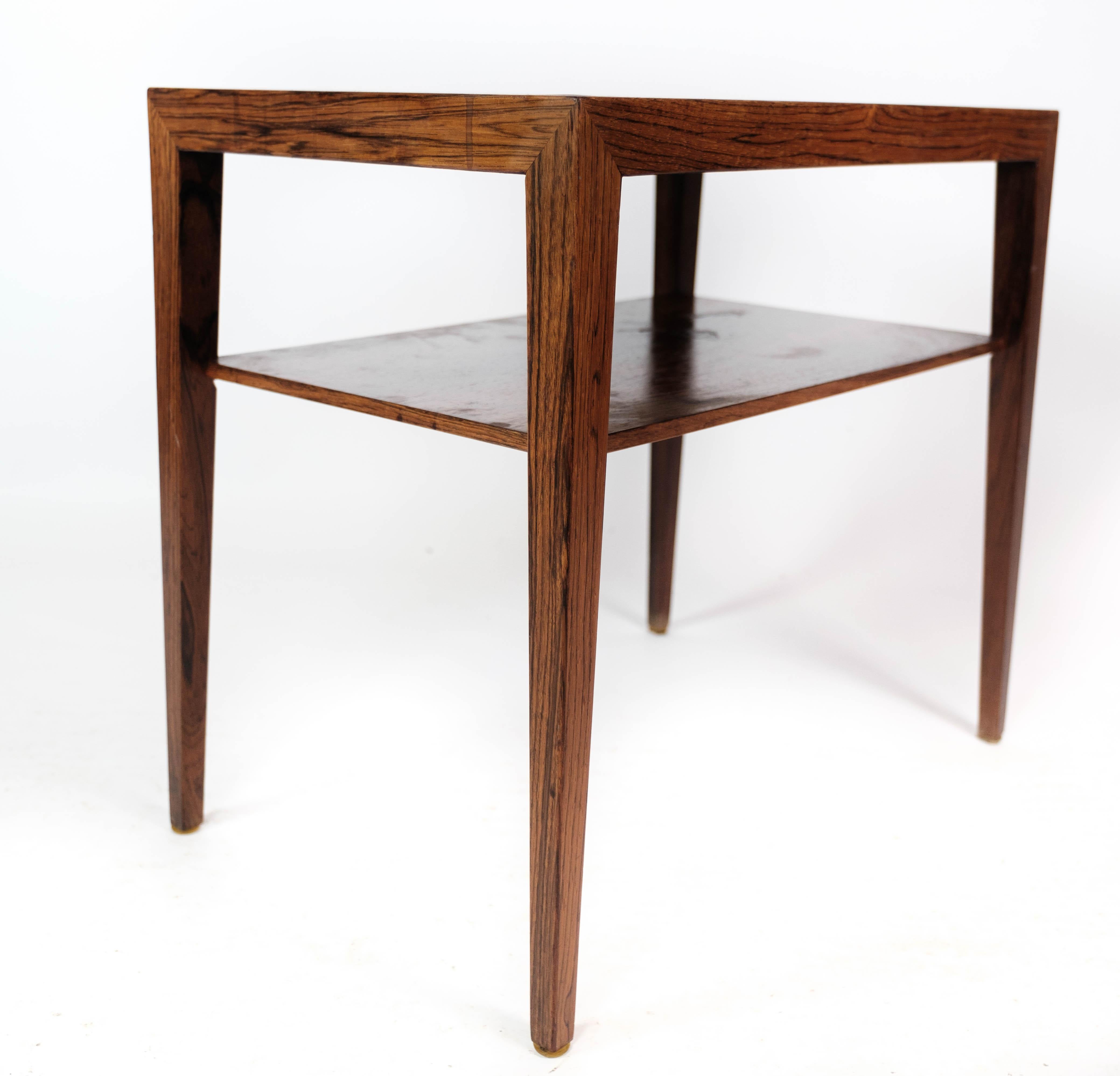 Side Table in Rosewood by Severin Hansen for Haslev, 1960s In Good Condition For Sale In Lejre, DK