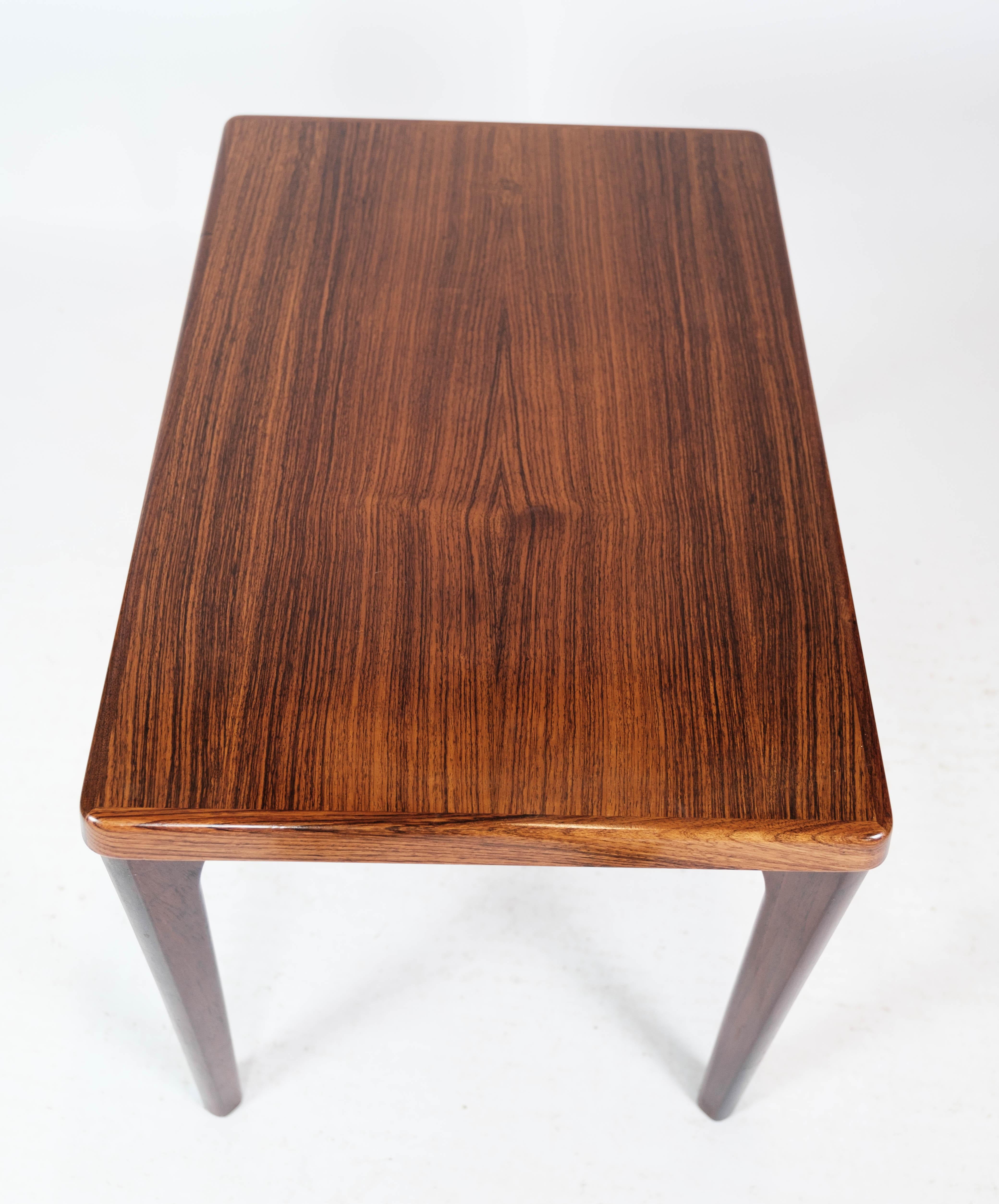 Mid-20th Century Side Table in Rosewood Designed by Henning Kjærnulf, 1960s For Sale