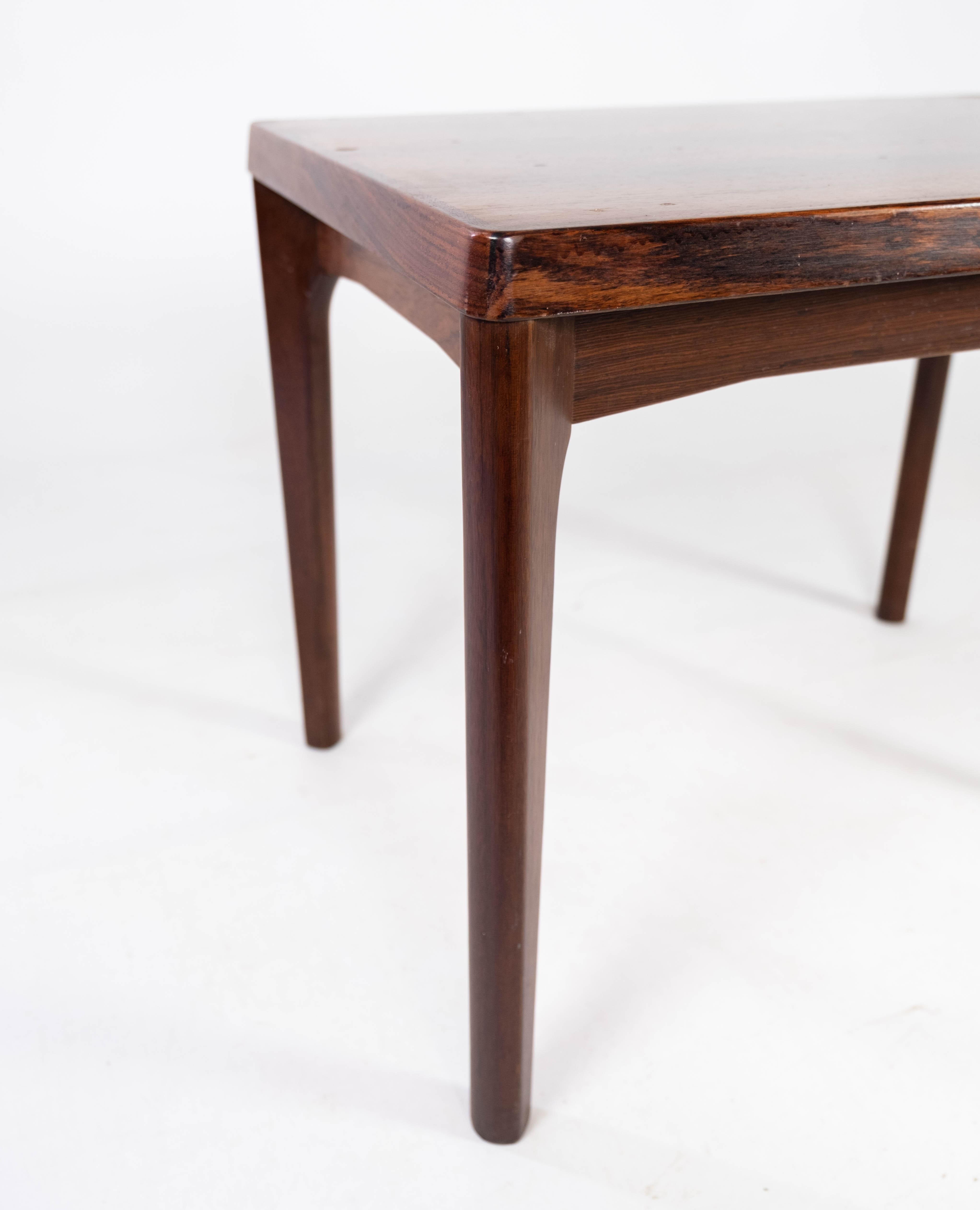 Scandinavian Modern Side Table in Rosewood Designed by Henning Kjærnulf from the 1960s