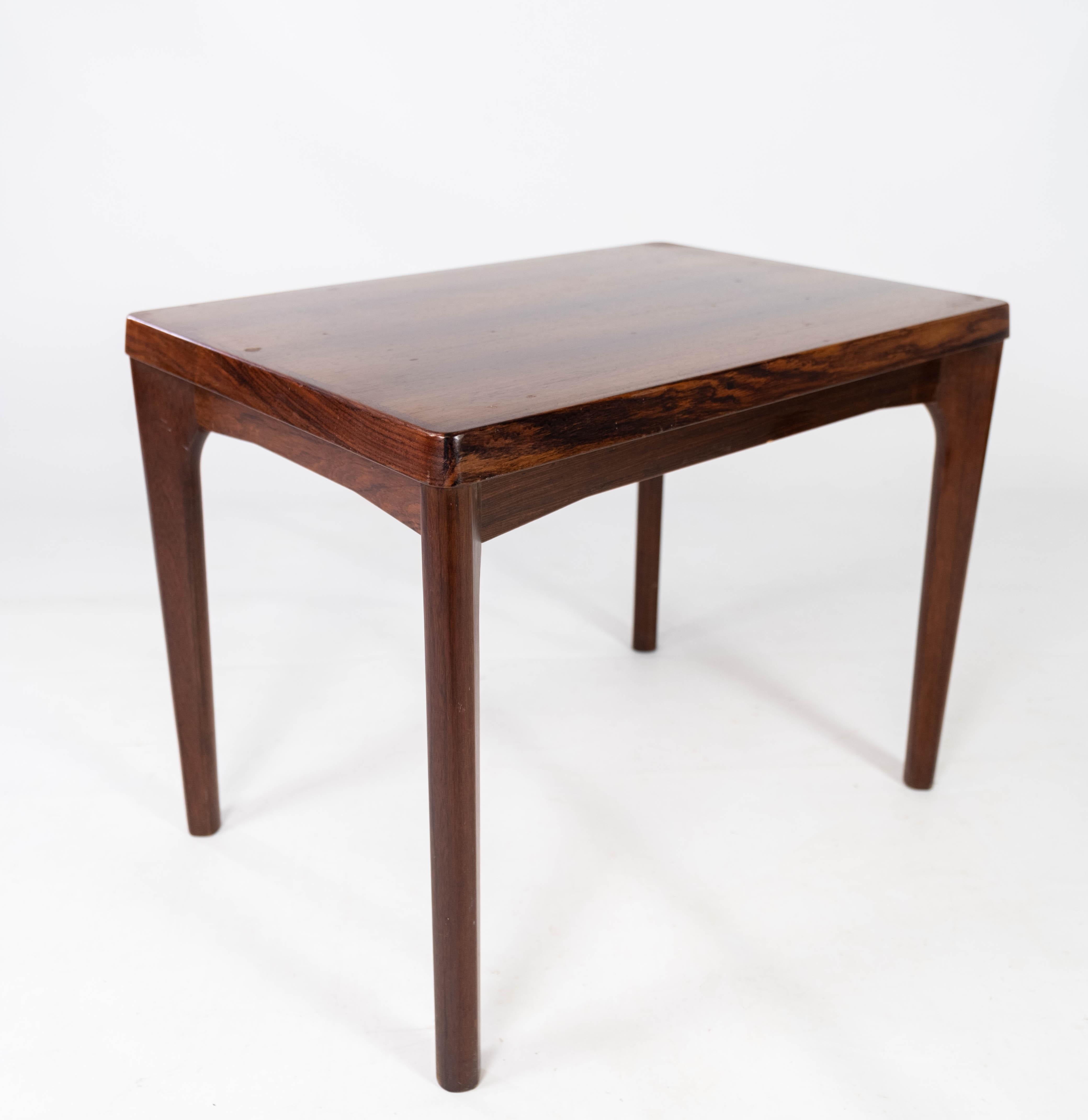 Danish Side Table in Rosewood Designed by Henning Kjærnulf from the 1960s