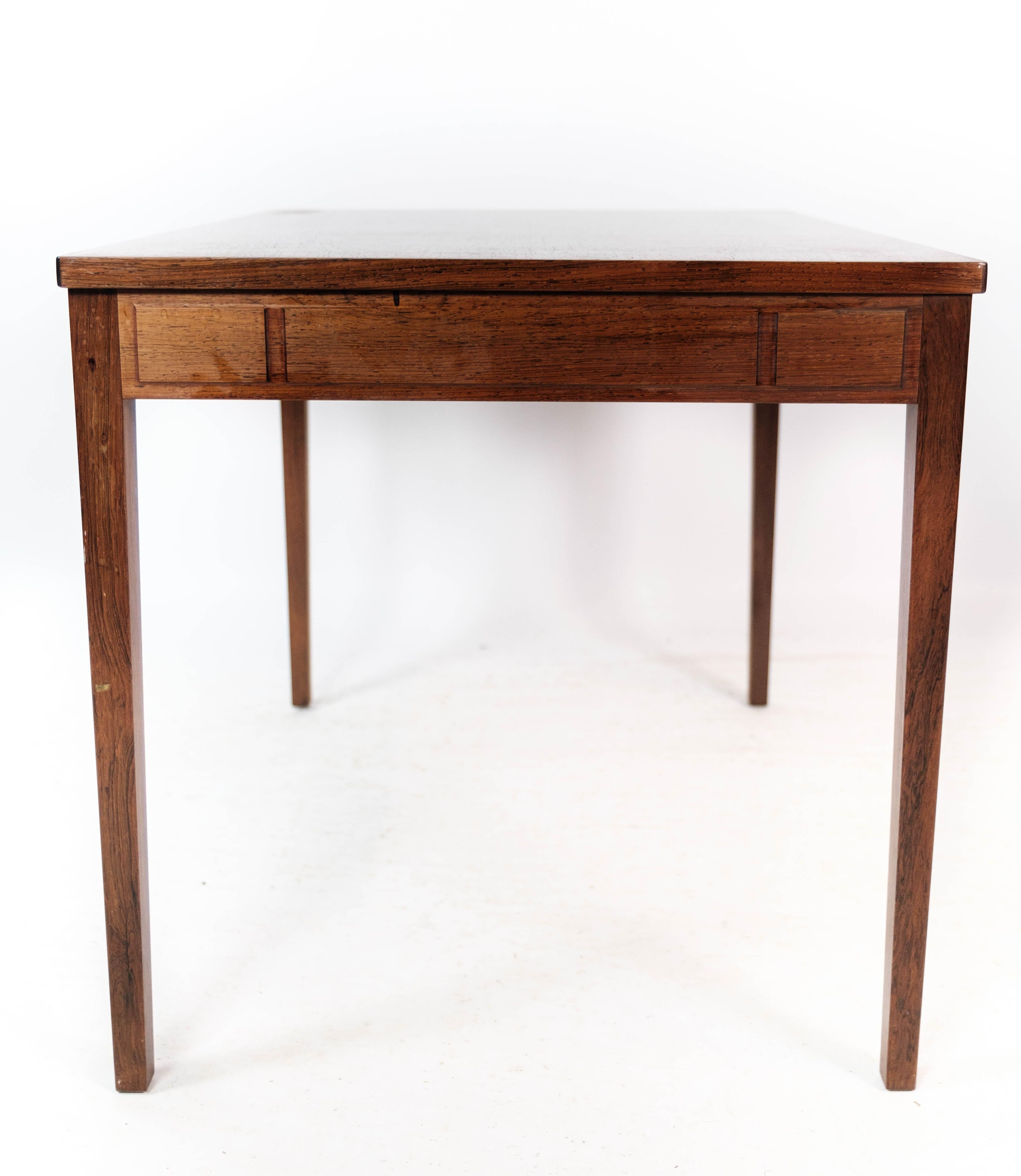 Side Table Made In Rosewood Of Danish Design From 1960s For Sale 7