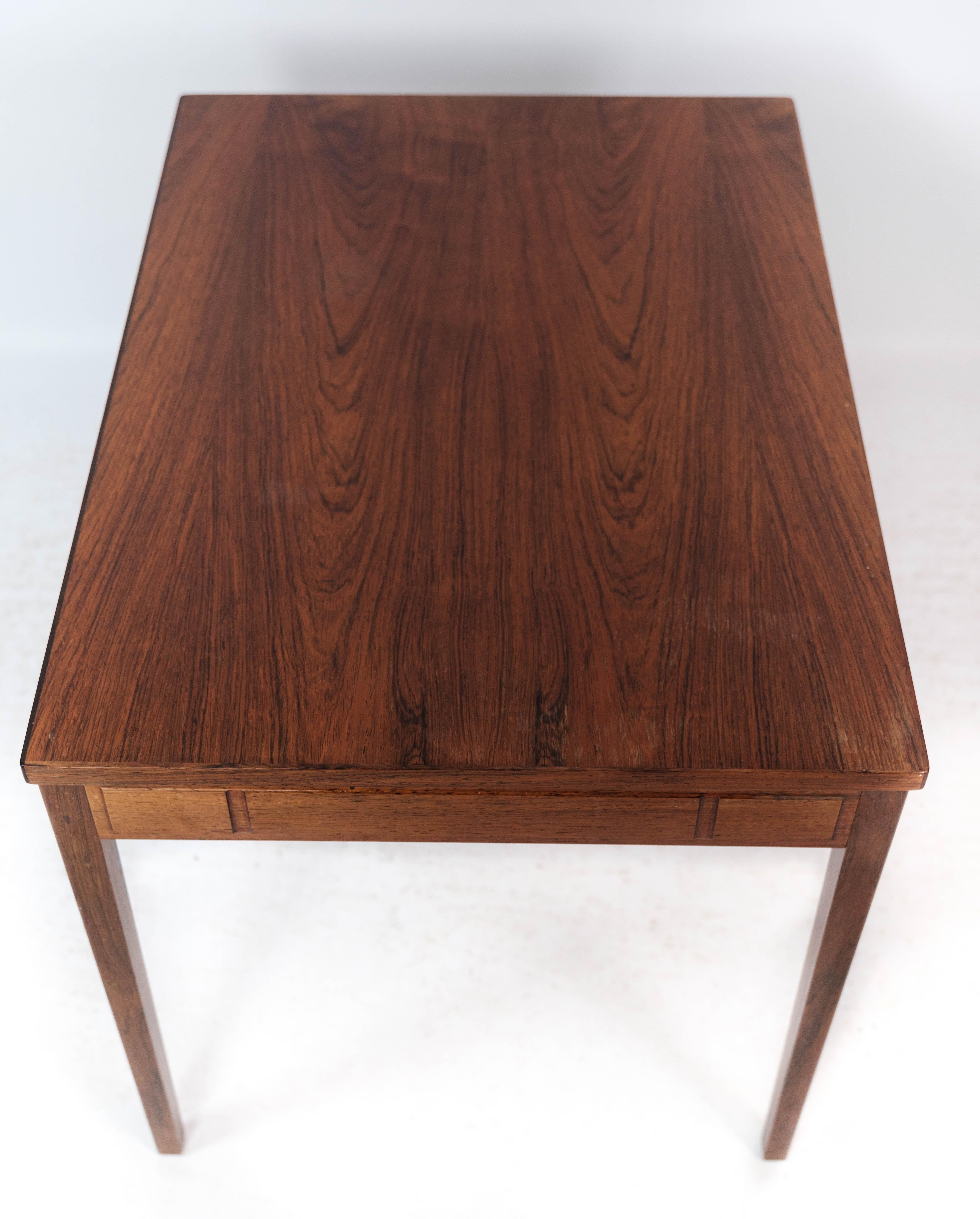 Side Table Made In Rosewood Of Danish Design From 1960s For Sale 8