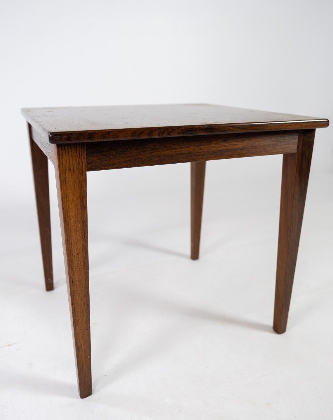 Side Table Made In Rosewood, Danish Design From 1960s In Good Condition For Sale In Lejre, DK