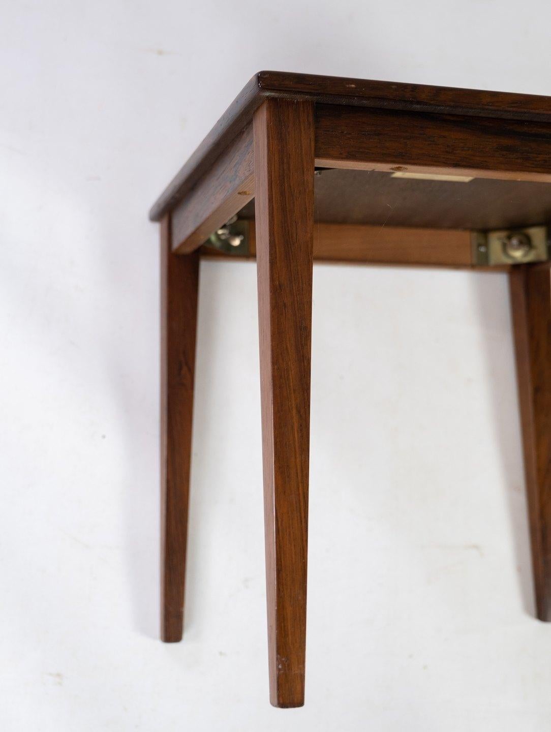 Mid-20th Century Side Table Made In Rosewood, Danish Design From 1960s For Sale